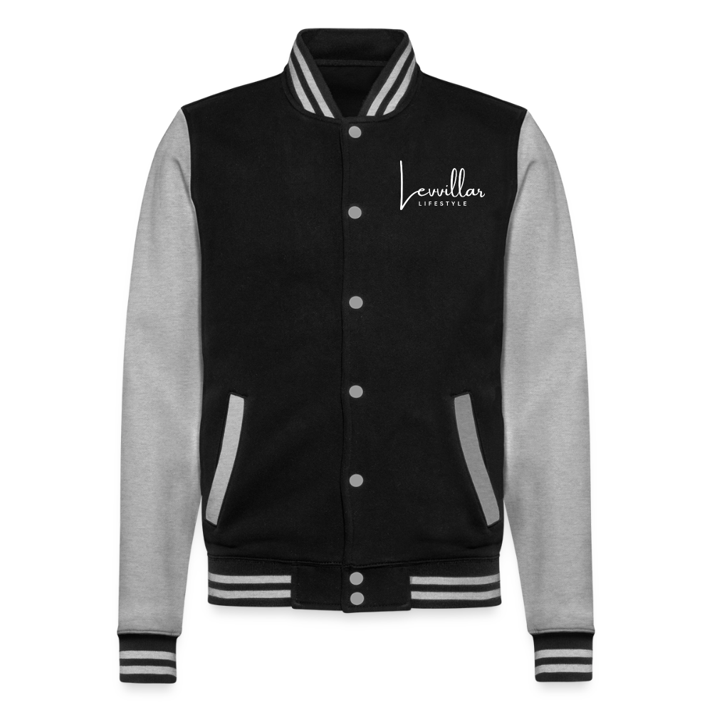 LEVVILLAR College Sweat Jacket - black/heather grey