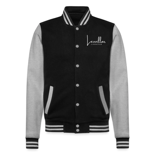 LEVVILLAR College Sweat Jacket - black/heather grey