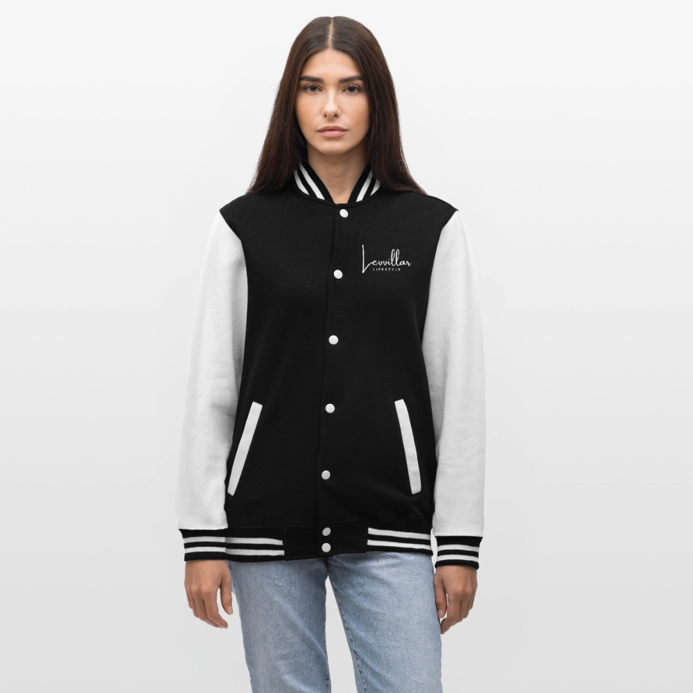 LEVVILLAR College Sweat Jacket - black/white