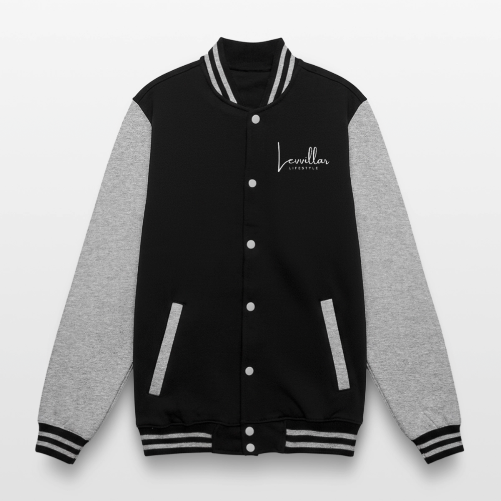 LEVVILLAR College Sweat Jacket - black/heather grey