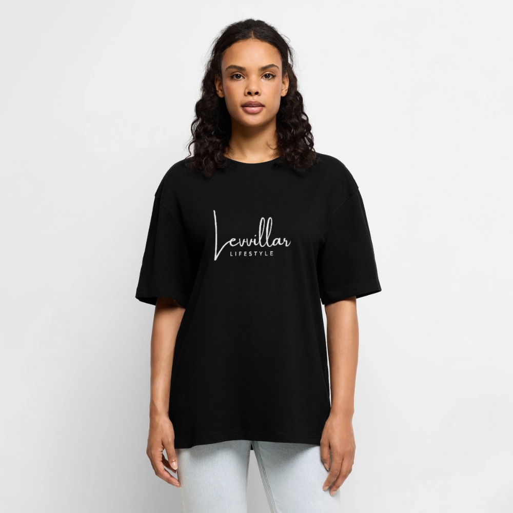 LEVVILLAR Premium Oversized Organic T-Shirt - black