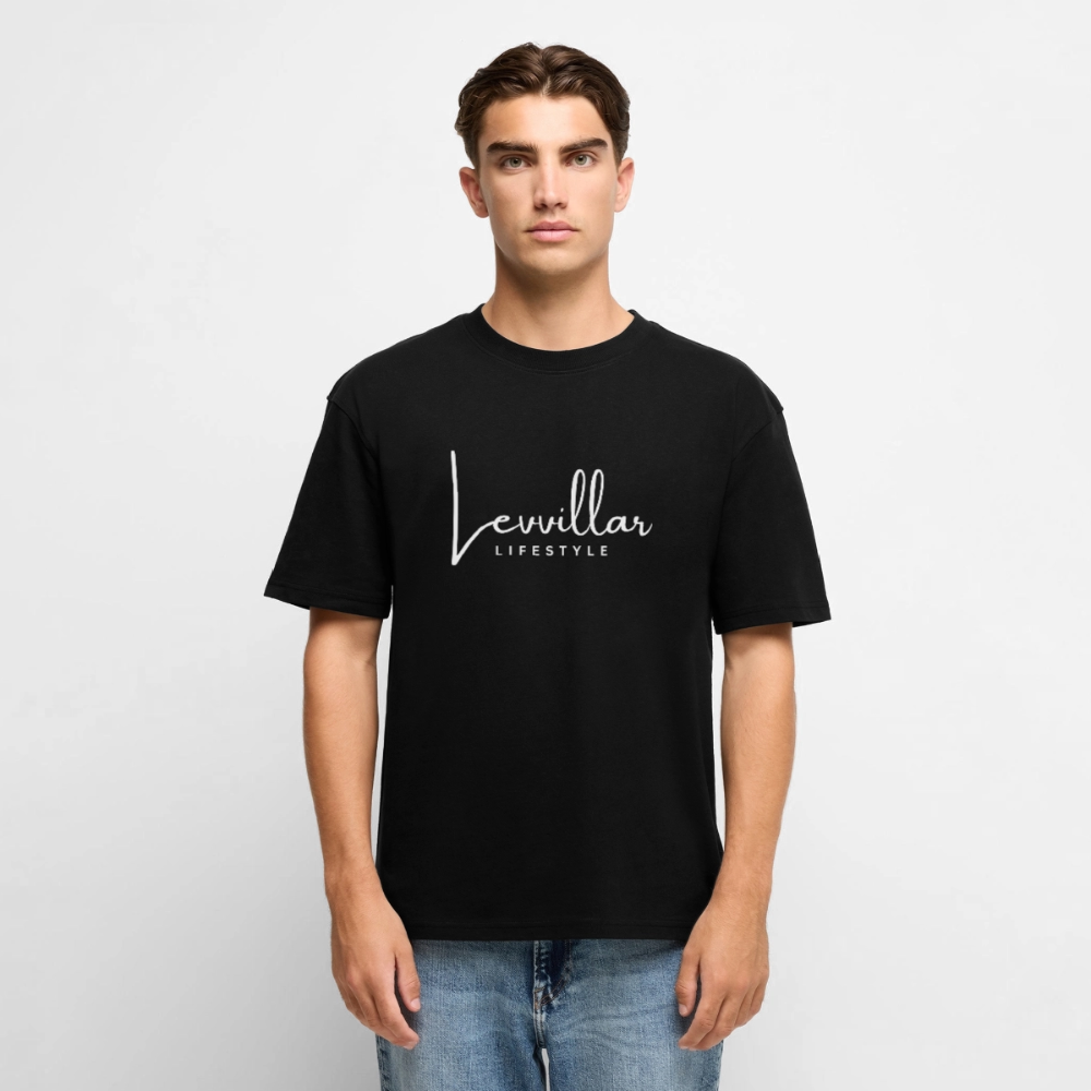 LEVVILLAR Premium Oversized Organic T-Shirt - black