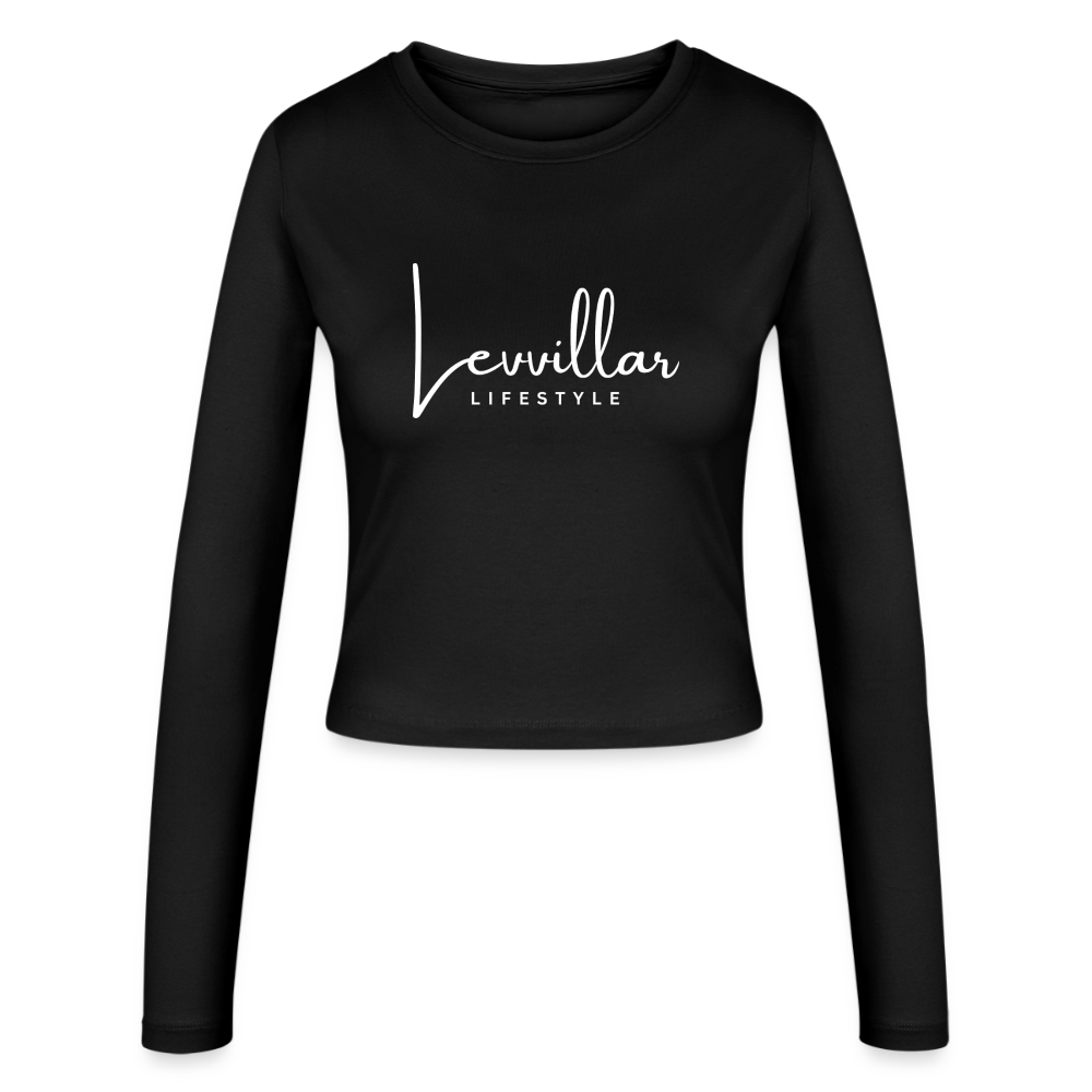 LEVVILLAR Women's Slim Fit Longsleeve - black