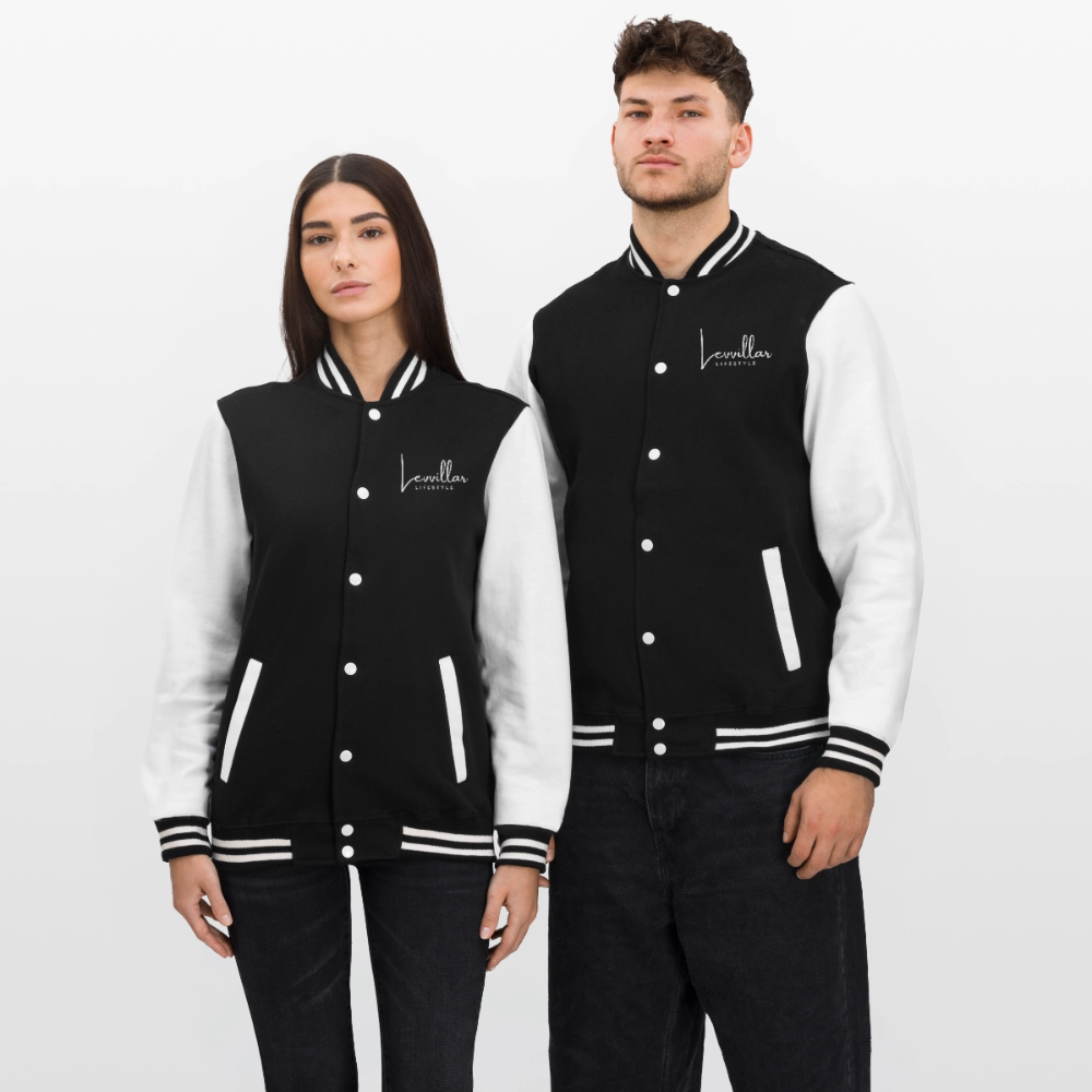 LEVVILLAR College Sweat Jacket - black/white